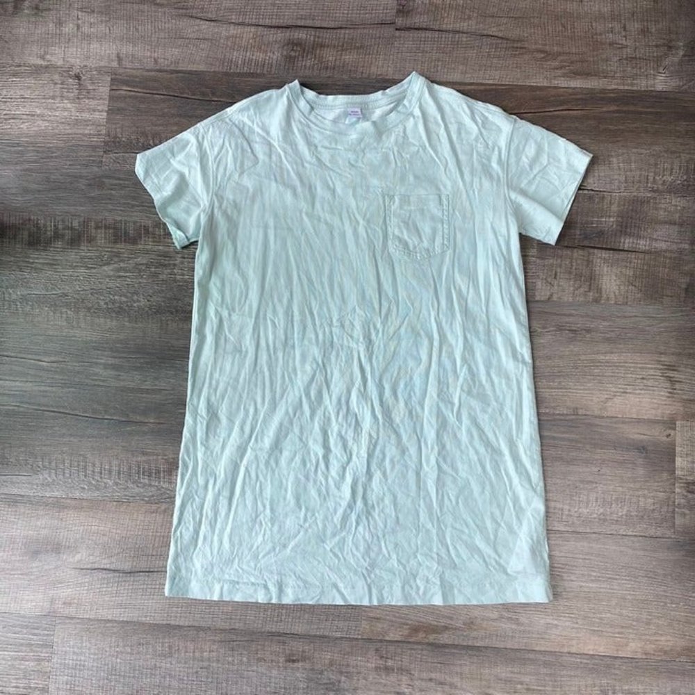 Old Navy Short Sleeve Light Green T Shirt Dress Size Large